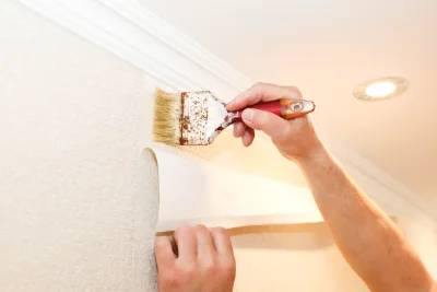 Pose de papier peint à Beaurecueil — revêtements muraux et toiles de verre